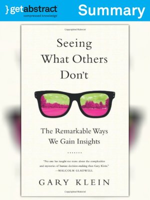 cover image of Seeing What Others Don't (Summary)